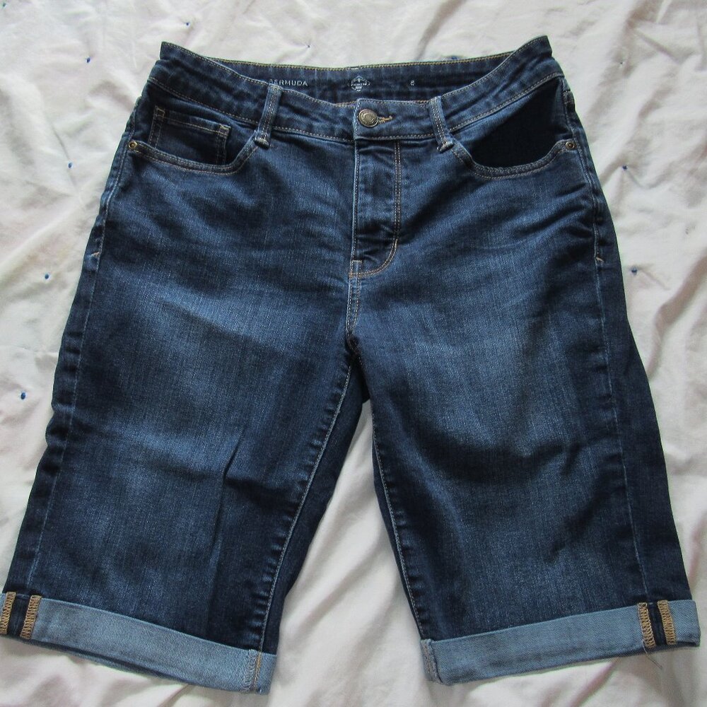 Medium Blue Denim Jean Shorts